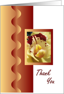 Thank You Yellow Orchid card