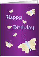 Happy Birthday Card Butterflies card
