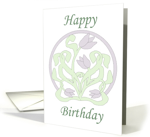 Art Nouveau Floral Birthday card (1274250)
