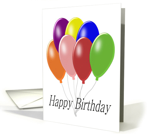 Balloons Birthday card (1277788)
