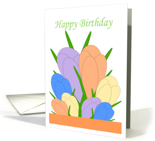 Crocus Birthday card (1281292)