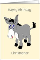 Donkey Custom Birthday Card