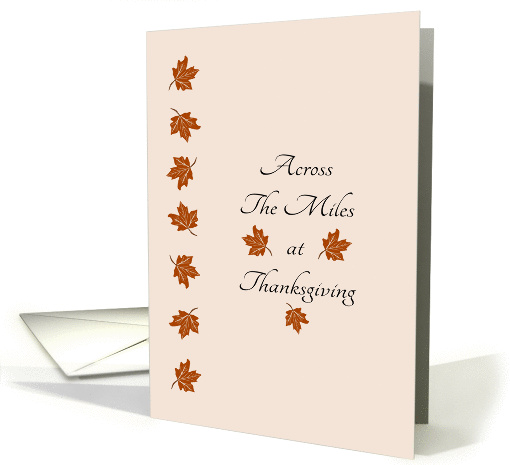 Across The Miles Autumn Leaves Thanksgiving card (1391432)