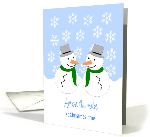 Snowman Across The Miles Christmas card (1391908)