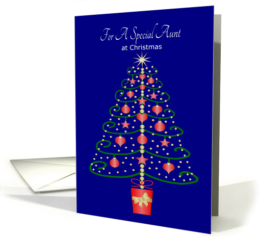 Christmas Tree Aunt Christmas card (1392262)