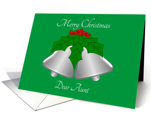Christmas Bells Holly Aunt Christmas card (1392872)