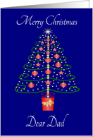 Christmas Tree Dad Christmas card