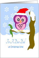 Owl Dad Christmas card