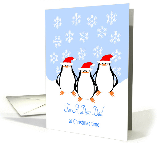Penguins Dad Christmas card (1393606)