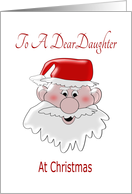 Santa Claus Daughter Christmas card