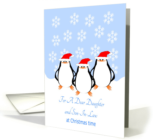 Penguins Daughter And Son-in-law Christmas card (1394314)