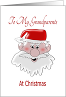 Santa Claus Grandparents Christmas card