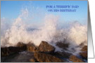 Father Birthday Card - Sea Crashing card