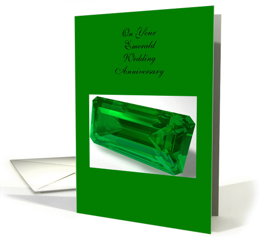 55th Wedding Anniversary Card - Emerald card (261430)