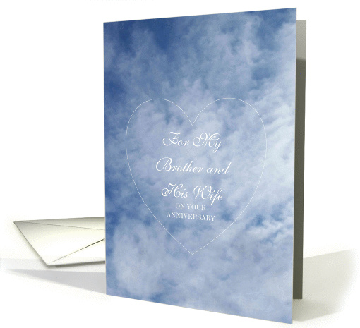 Brother Wedding Anniversary Card - Sky card (272289)