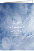 Brother Wedding Anniversary Card - Sky card