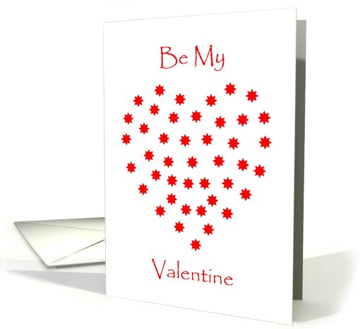 Be My Valentine Card - Heart Full Of Stars card (545259)