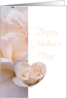Mother’s Day Card - White Rose Hearts card