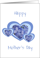 Mother’s Day Card - Plumbago Hearts card