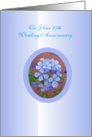 75th Wedding Anniversary Card - Plumbago card