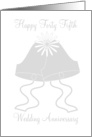 45th Wedding Anniversary Card - Silver Wedding Bells card