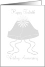 40th Wedding Anniversary Card - Silver Wedding Bells card