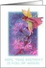 Birthday Flower Fairy Floral Fantasy Illustration card