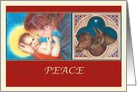 Christmas, Madonna & Child Illustration Peace Luke 2:11 card