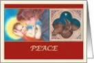 for Pastor Christmas, Madonna & Child Illustration card