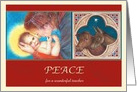 For Teacher on Christmas, Madonna Child Luke 2:11 card