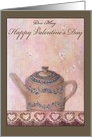 Name Specific Illustrated Teapot Valentine card