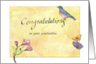 illustrated grad congrats from us take wing card