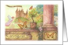 Miss You Magical Castle Birthday card