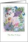 Name Specific Valentine Flower Fairy card