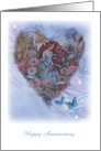 Valentine Anniversary Flower Fairy Custom Front card