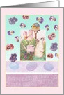 Easter Anniversary llustrated Bunny card