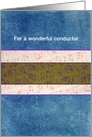 Conductor’s Birthday Illustrated Musical Notes card