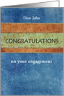 Son’s Engagement Congratulations Custom Front card