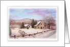 Same Sex Husband Bucolic Snowscape card