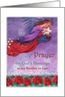 Illustrated Angel Prayer for Brother in Law Custom Front card