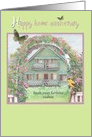 Home Anniversary from Realtor English Garden Cottage card