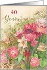 Granddaughter Birthday Age Specific with Summer Botanical card