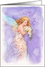 Ethereal Flower Fairy Watercolor any occasion card