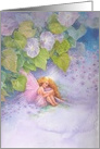 Illustrated Flower Fairy Morning Glory card