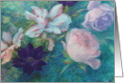 Thank You with Exquisite Floral Oil Painting card