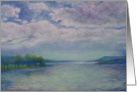 Skyscape With Sparkling Lake View Landscape card