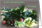 Happy Thanksgiving Fall Vegetable card