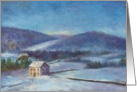 White Christmas Peaceful Winter Twilight card