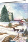 From Our Home White Xmas Winter Wonderland card