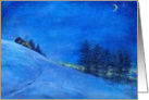 Magical Twilight Peaceful Snow Scape card